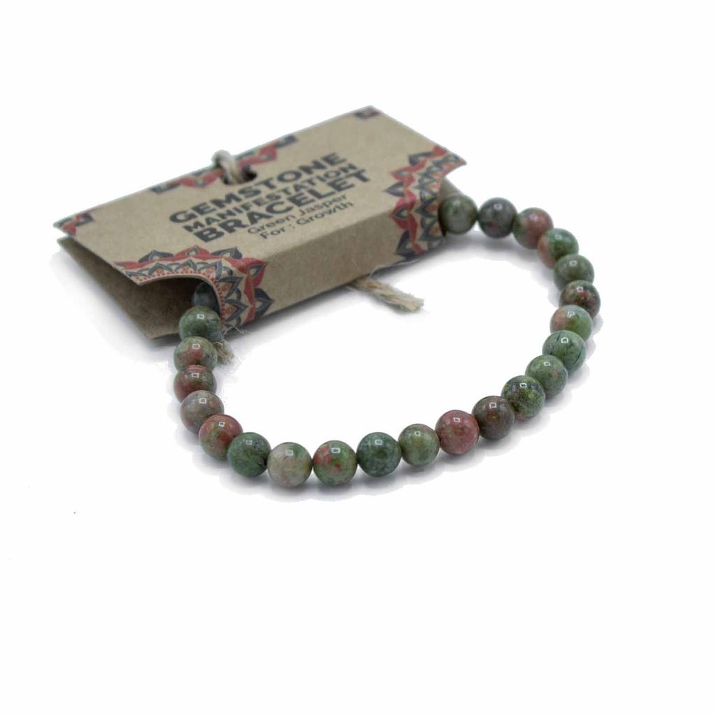 Green Jasper Gemstone Bracelet
