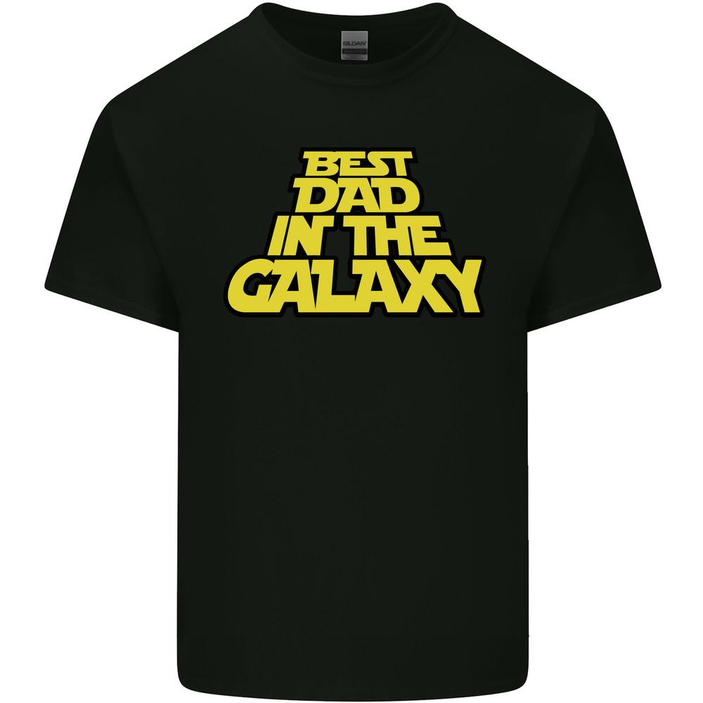 Best Dad In the Galaxy Funny Fathers Day Mens Light Cotton T-Shirt Unisex T-Shirt