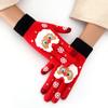 Men/Women Christmas Santa Gloves Thicken Touch Screen Winter Full Finger Mittens