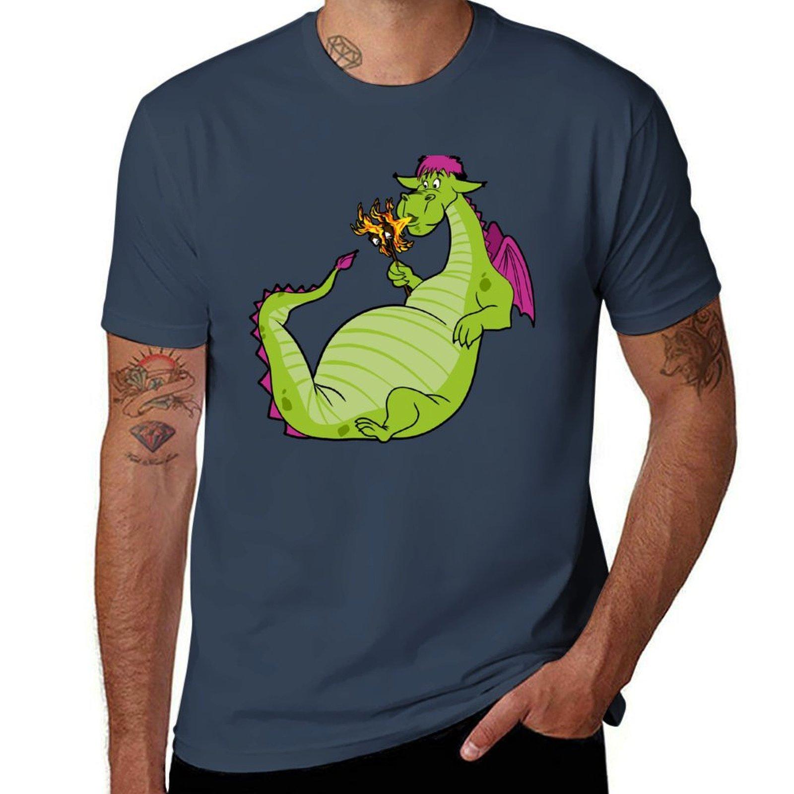 Elliot the Fire Breathing Dragon TShirt All Weather Casual Short Sleeve S