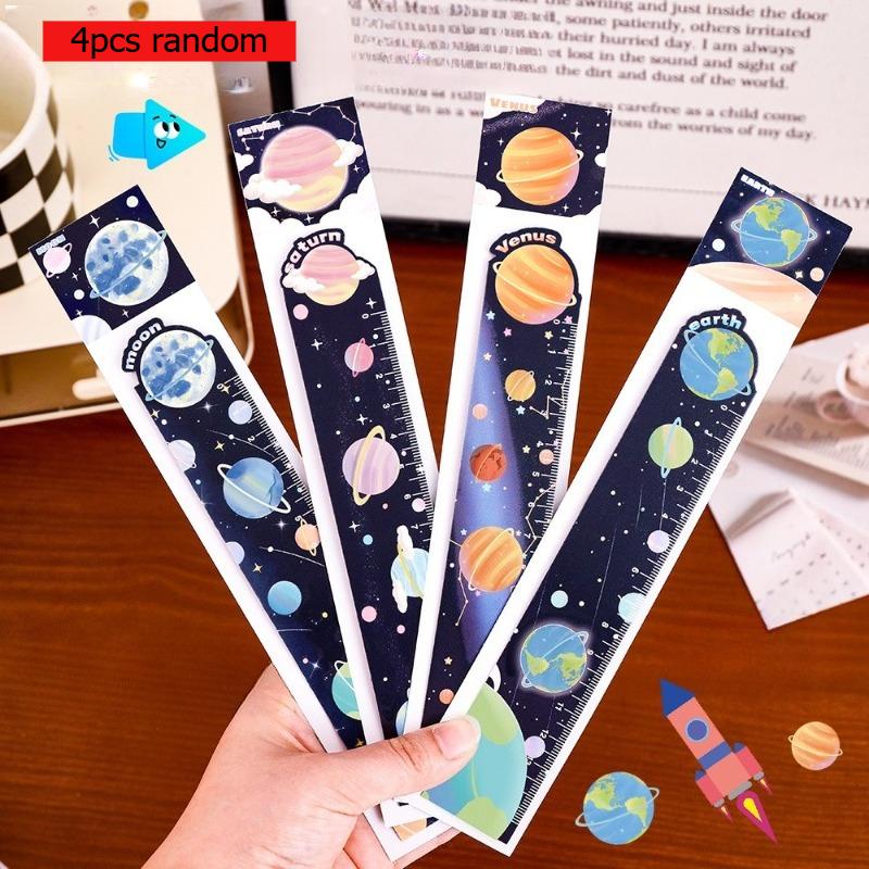 Gift Cute Planet Magnetic Bookmark Ruler Student Stationery Painting Creative Small Prizes Office School Supplies Kawai Lovely