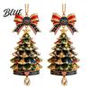 Gold Edge Christmas Tree Charms 250th Anniversary Ornament 2D Acrylic Decor Ornaments 1776-2026 Patriotic Commemorative Hanging Decoration Keepsake