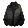 Winter Stand Collar Cotton Puffer Jacket Men Women Couple Thick Warm Casual Outerwear