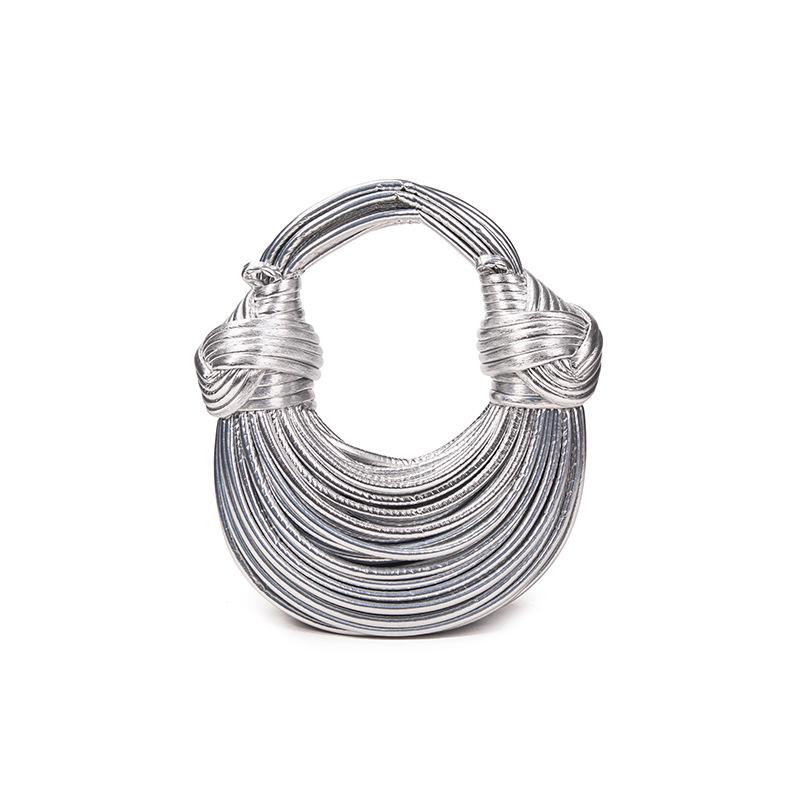 

Золотой мешочек на шнурке для лапши: Женская европейская и американская мода кроссбоди с высококачественной текстурой 23cm x 9cm x 22cm