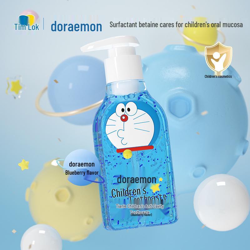 Tianle Doraemon Kids' Anti-Cavity Fluoride Toothpaste, 140g, for Ages 3-12