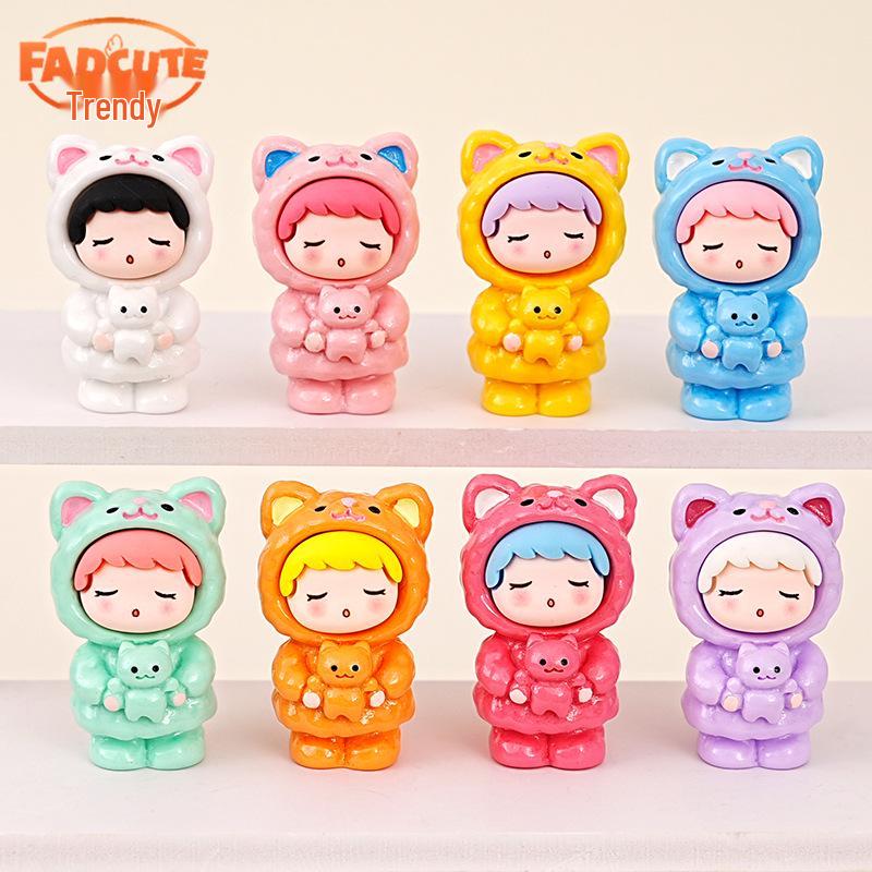 

Trendy Playful Kitten Resin Ornaments - Cute Desktop Décor