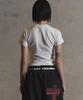 Garter Gallery 3S Script Crop T-Shirts_White
