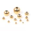 15-100Pcs/Lot 2-10mm Stainless Steel PVD Plated Gold Loose Spacer Beads Ball for Making Bracelets Jewelry Accessories Finding