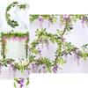 Exquisite 2x Artificial Wisteria Flower Vine Ideal For Elegant Indoor And Outdoor Decoration