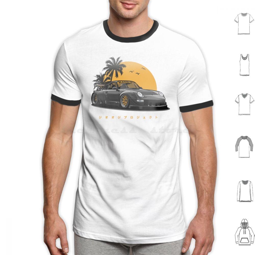 Rwb 993 Special Color Edition BlackGold Exclusive T Shirt 6xl Cotton Cool Tee Automotive Car Vehicle Sports Fast Speed