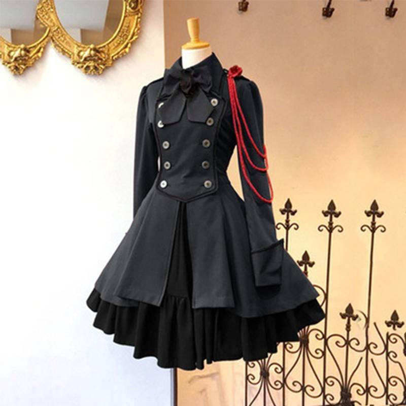 Medieval Renaissance Vintage Butterfly Long Sleeve Cosplay Dress