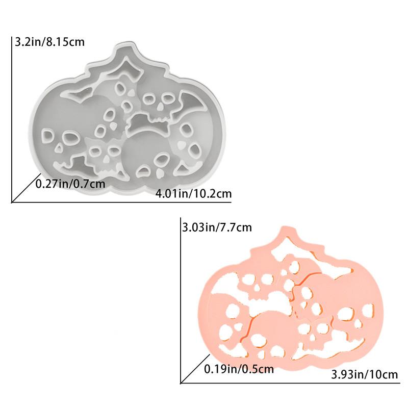 Halloween Vydlabaná Dýně Ambientní Světlo Silikonová Forma DIY Dýně Sádra Epoxidová Pryskyřice Výroba Mýdla Vosku Formy Domácí Ozdoby