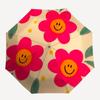 1pc Flower Smiley Automatic Opening/Closing Folding Umbrella with 8 Ribs,Portable Sunshade Umbrella Birthday and Holiday Gifts Yy251231138