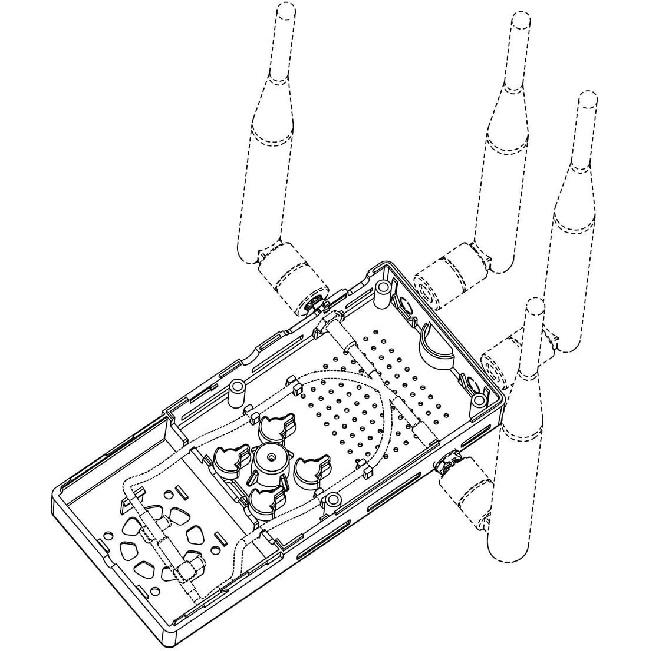 Summitlink V2 White Case Dual Fans for ADS-B Kit Fits AHRS Module and GPYes