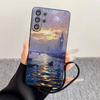 Landscape oil painting  Phone Case For Samsung S25,S24,S21,S22,S23,S30,Ultra,S20,Plus,Fe,Lite,Note,10,Black Cover
