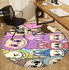 Labubu Pattern Round Rug, Indoor/Outdoor Mat, for Picnic, Gameroom, Bedroom, Office, Living Room, Home Decor Carpet, Birthday Gift