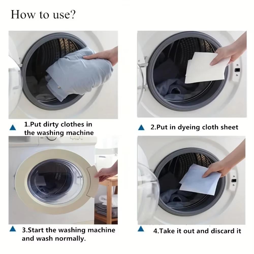 Laundry Tablets Laundry Paper Absorption Washing Accessories Anti-Staining Clothes Sheets Anti-String Mixing Color