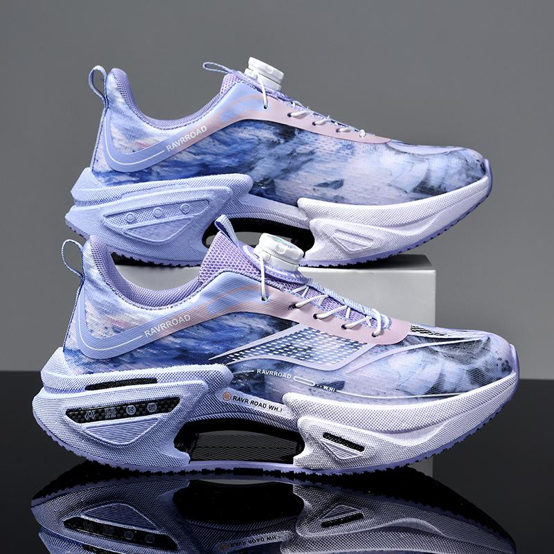 

Специальные спортивные кроссовки для бега на углеродной пластине Marathon Air Cushion для мужчин, дышащие, легкие, женские, удобные, нескользящие кроссовки 44 фиолетовый