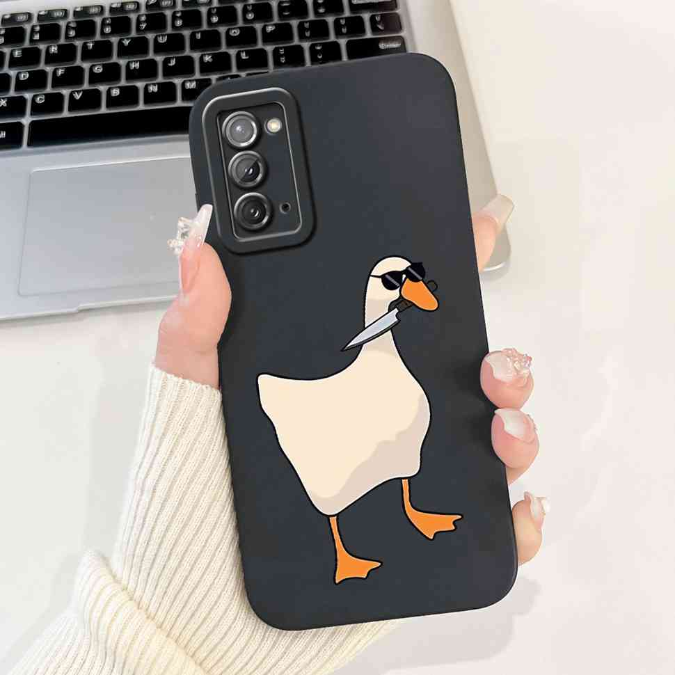 For Samsung Galaxy Note20 4G Case SM-N980F Popular Love Soft Silicone Cover For Samsung Note20 5G 6.7" Cute Butterfly Bumper