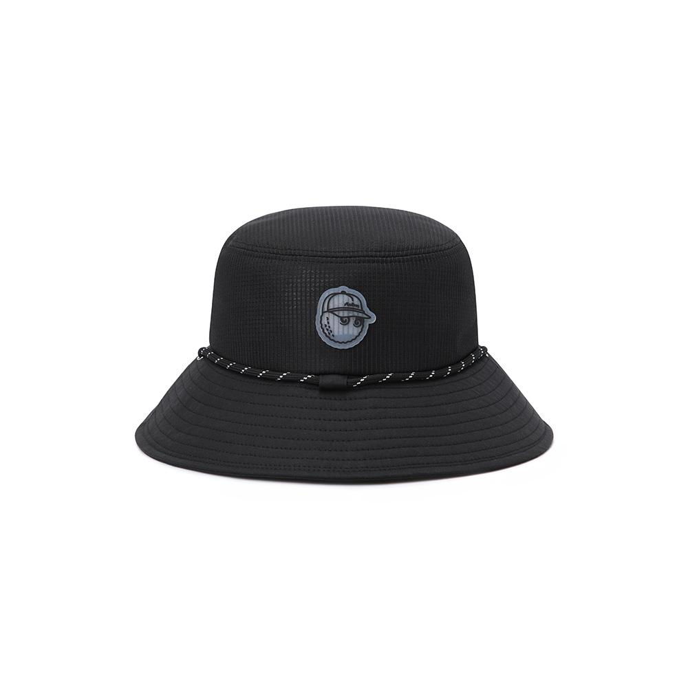 MALBON GOLF Mesh Ventilation Bucket Hat Black