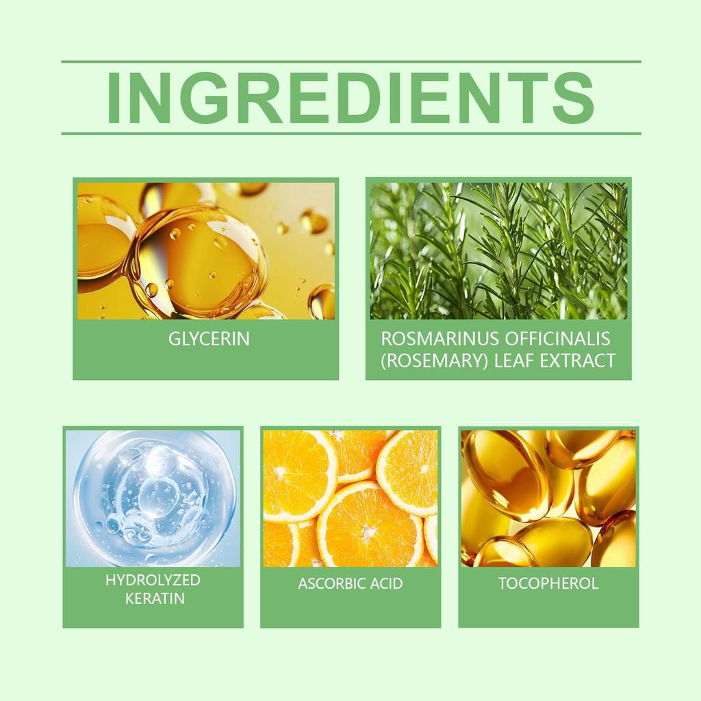 Hoegoa Rosemary Thickening Shampoo, Plant Oil Control, Volumizing and Refreshing, Nourishing and Repairing, Improves Hair Quality, For Hair Use, 100ml