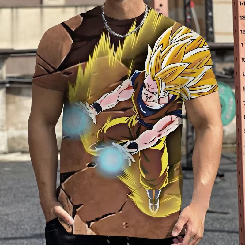 Dragon Ball Super Goku Super Saiyan Blue 3D Print T Shirt Men Kids Summer Short Sleeve
