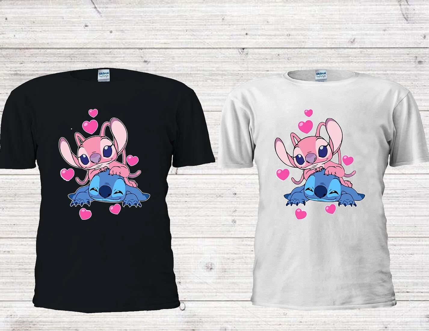 Britto Stitch And Lilo T-shirt Funny Cute T shirt Men Women Unisex Tshirt V399 XS