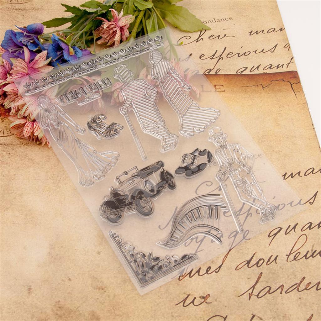 Silicone Seal Stamp Dancing Girl Clear Stamps DIY Scrapbooking Card Making Embossing Photo Journal Album Decorative