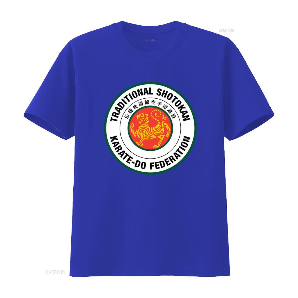 New Traditional Shotokan Karate Do Federation Japan Martial Arts Mens Black T Shirt Size S 5XL vintage Washed graphic Slightly