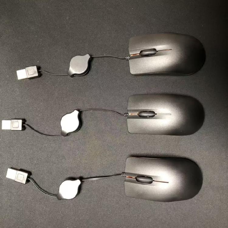 High Precisions 1000DPI Quiet Corded Mouse Ergonomic Retractable USB Cable for Efficient Work Study Gaming Comfortable