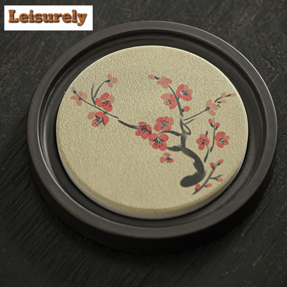 Retro Chłonne Elektryczne Drewniane Podstawki pod Kubki Boutique do Filiżanek Kawy Izolacja Cieplna Podkładki Akcesoria do Serwisów Herbaty Rękodzieło