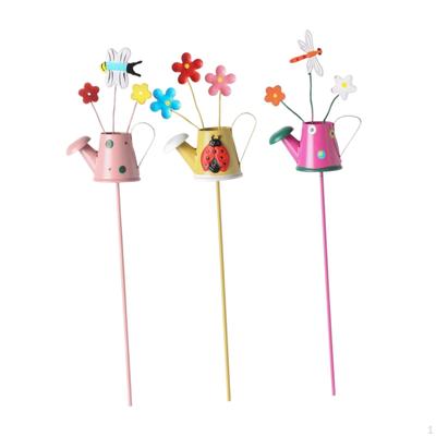3 Pcs Cartoon Decorative Garden Stakes for Potted Plants Lawns Gardens
