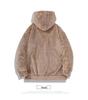 Arctic Velvet Men's Winter Hooded Cardigan - Loose Fit, Warm & Fluffy Style