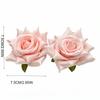 Cloth Floral Stud Earrings Solid Color Drop Earrings Retro Rose Flower Earrings  Women