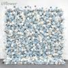 Uflower 5D Roll-Up Artificial Flower Wall  Decorative Backdrop Curtain Floral Design Wall Roll-Out for Wedding Events
