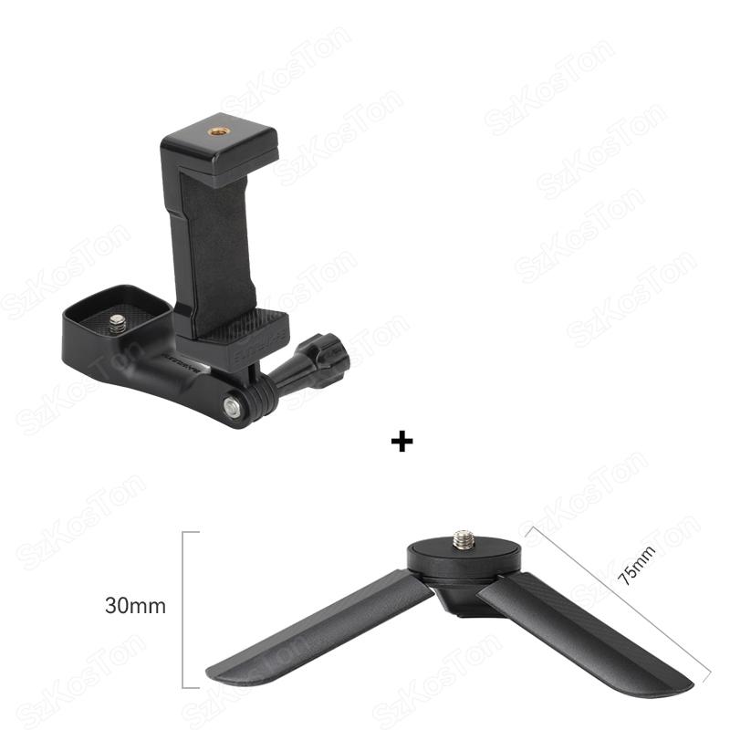 1/4 Screw Cold Shoe Expansion Bracket Foldable Phone Clip Handheld Shooting Adapter Fit Pocket 3 Pocket 4 Camera Accessories
