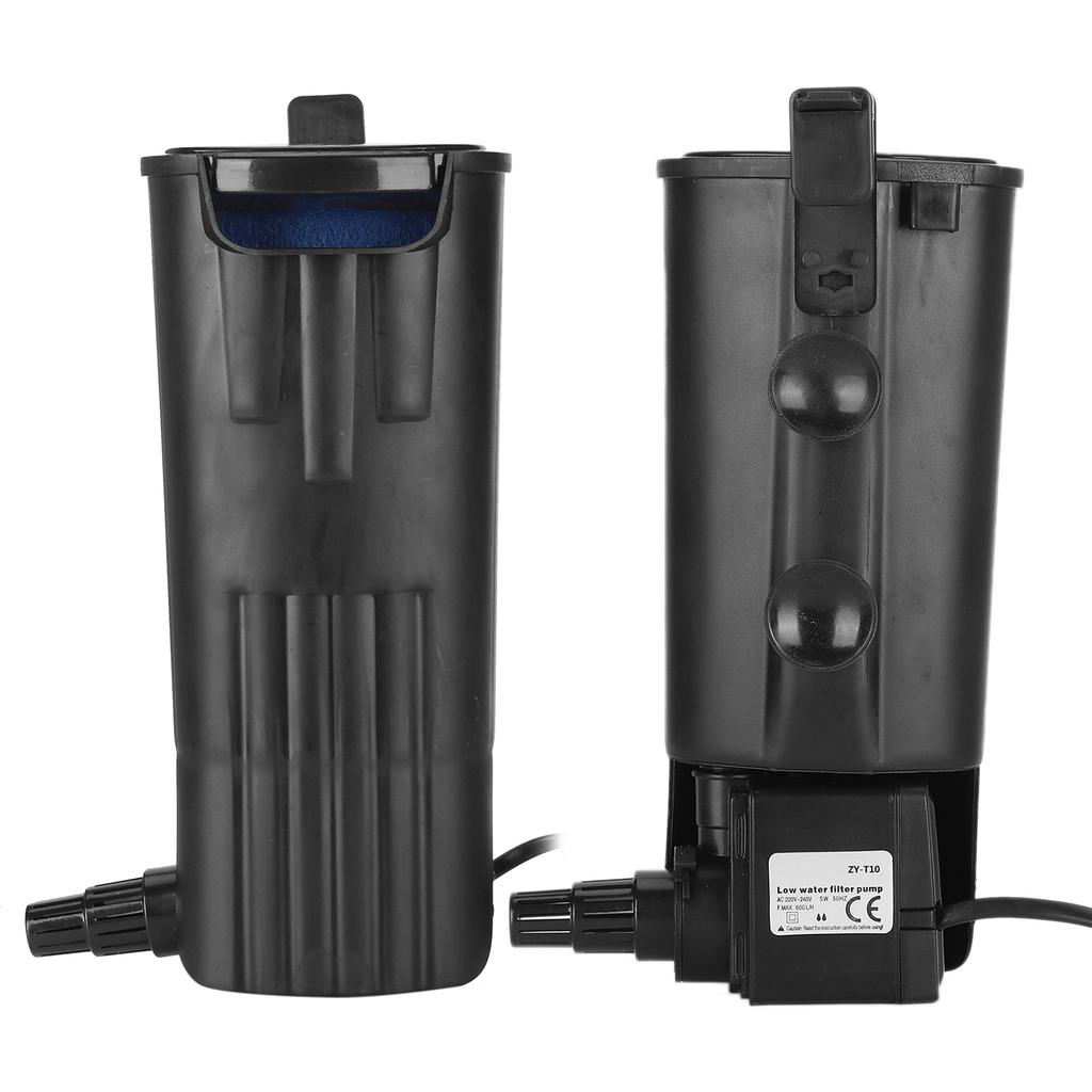 Aquarium Waterfall Turtle Tank Internal Filter Pump Mini Mute Pump for Turtle Fish Tank