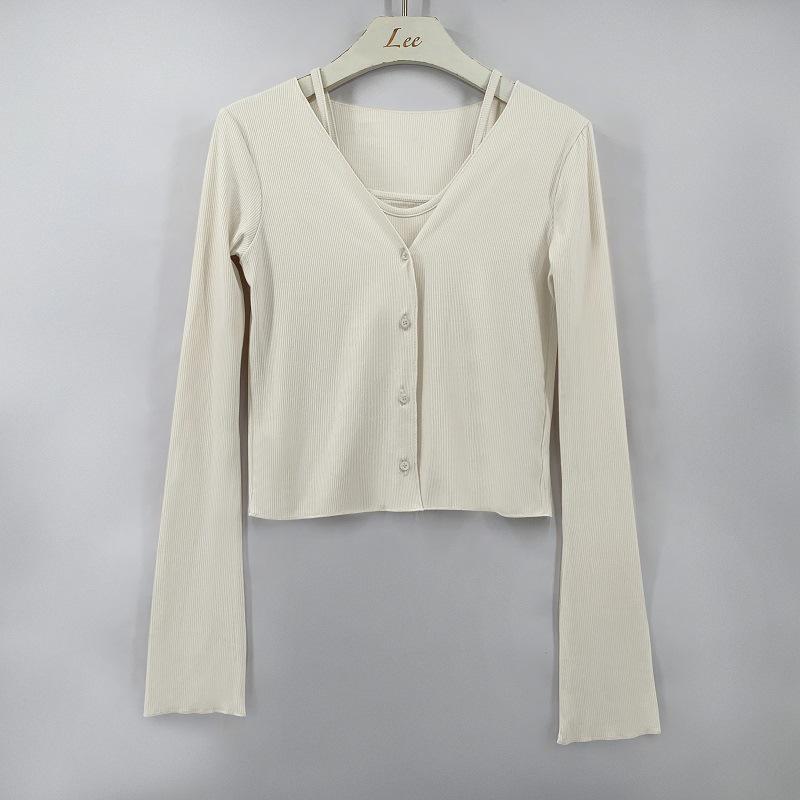 Korean Dongdaemun Women's Slimming Camisole & Cardigan Set