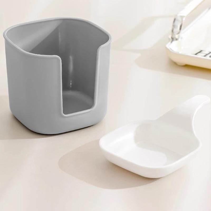 

6Pcs Food Grade Pp Material Seasoning Dish White Square Dipping Sauce Dish With Handle Multi-Purpose Sauce Vinegar Seasoningdish