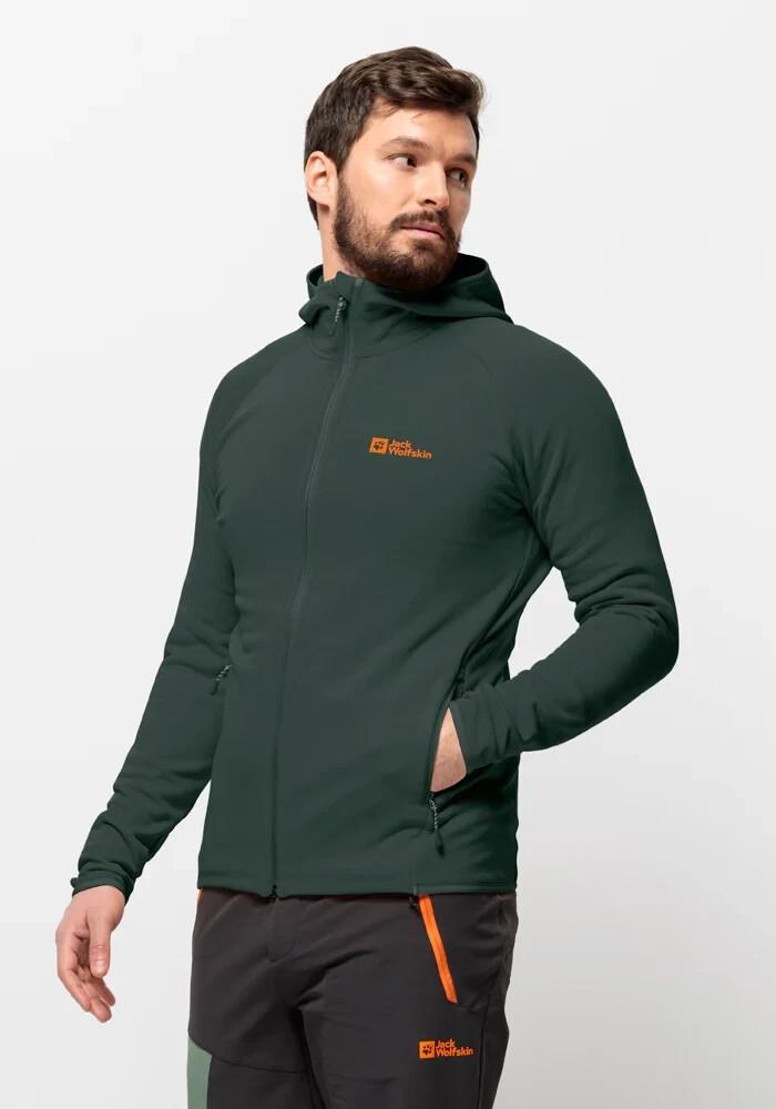 Куртка Jack Wolfskin Baiselberg Hooded Fz M Men black olive