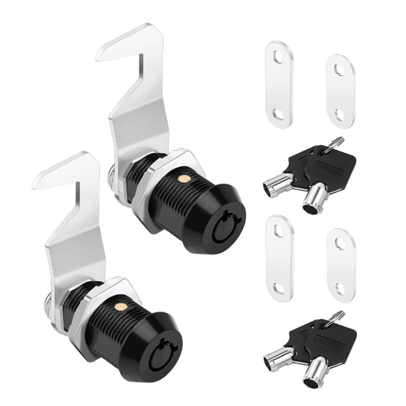 

2pcs Secure Tool Box Locking Mechanism Steel Cabinet Security with Hook Cams Keyed Alike Locks Multipurpose Lock set