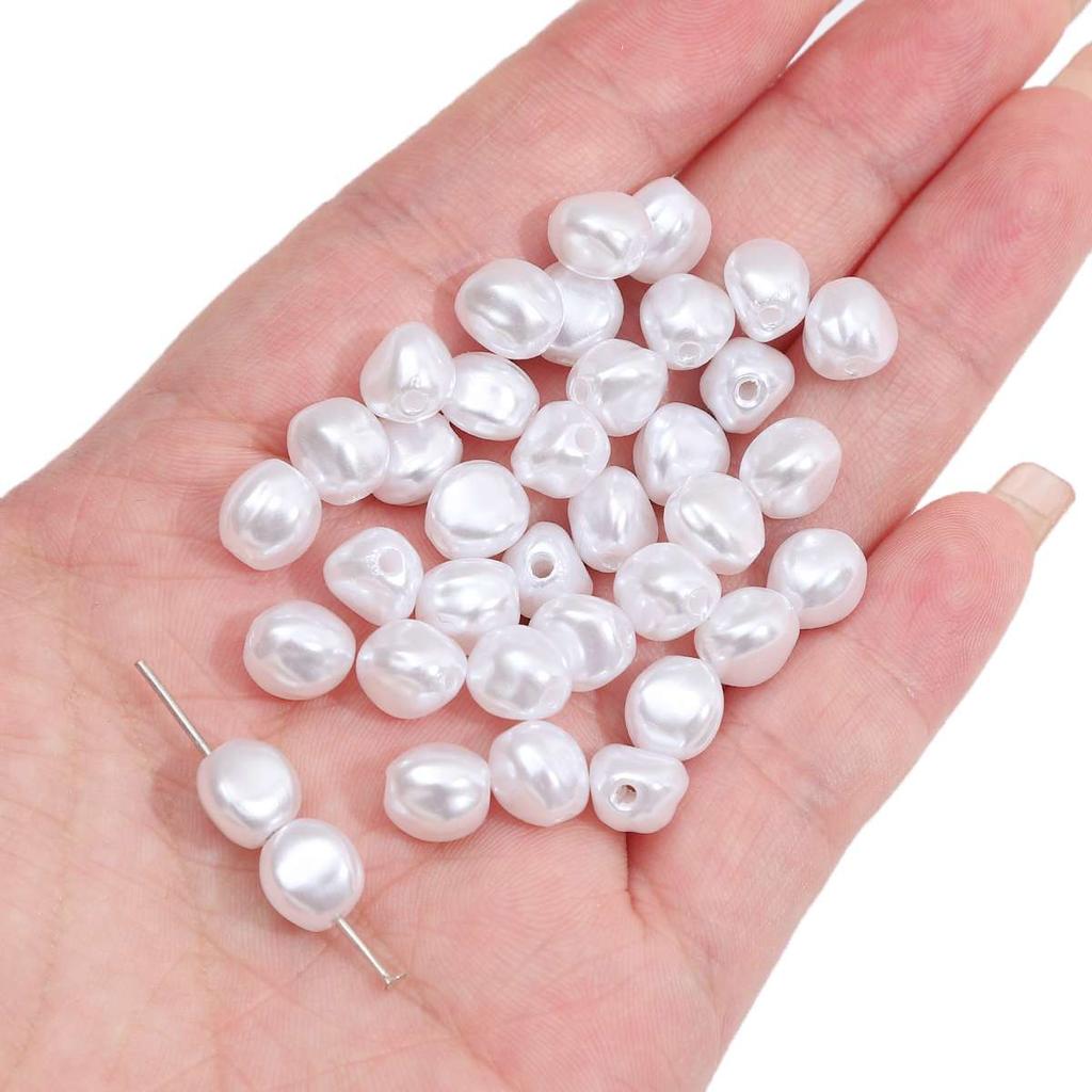 Geometry Shaped Imitation ABS Pearl Beads Straight Hole DIY Bracelet Jewelry Accessories