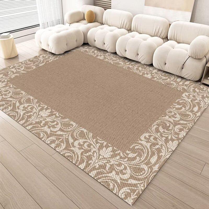 French Living Room Carpet Leave-In Waterproof Sand Coffee Table Blanket Dirt-Resistant And Easy To Take Care Of Non-Slip Floor Mat Bedroom Bedside