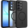 Protective Case - BOOLING - Samsung Galaxy A17 4G/5G - Shockproof - Magnetic Ring - Black