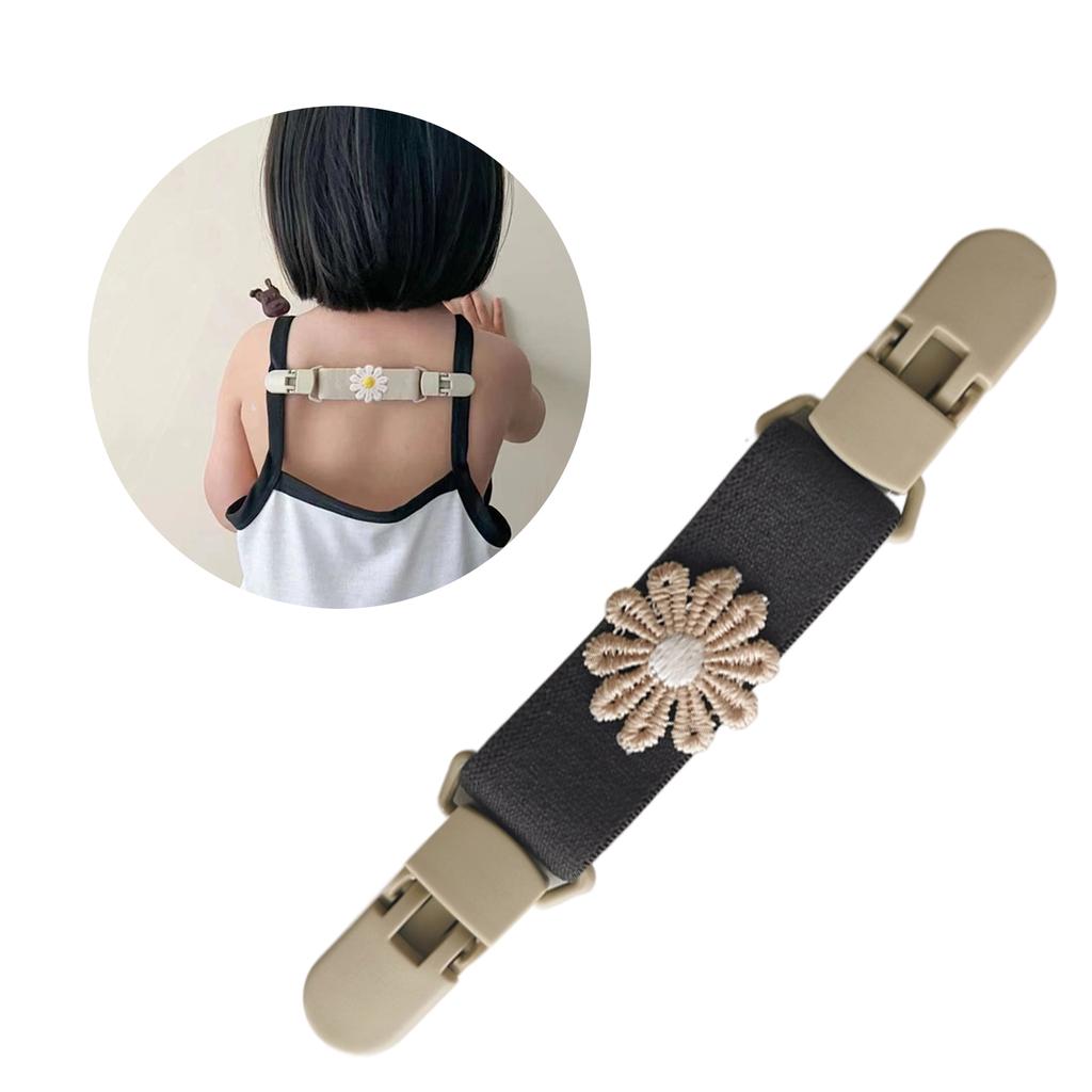 Vestito con spalline Sospensioni Clip Anti-caduta Accessori Abbigliamento Bambino Salopette Floreale Carina Clip per Spallina Vestito Elastico per Pantaloni