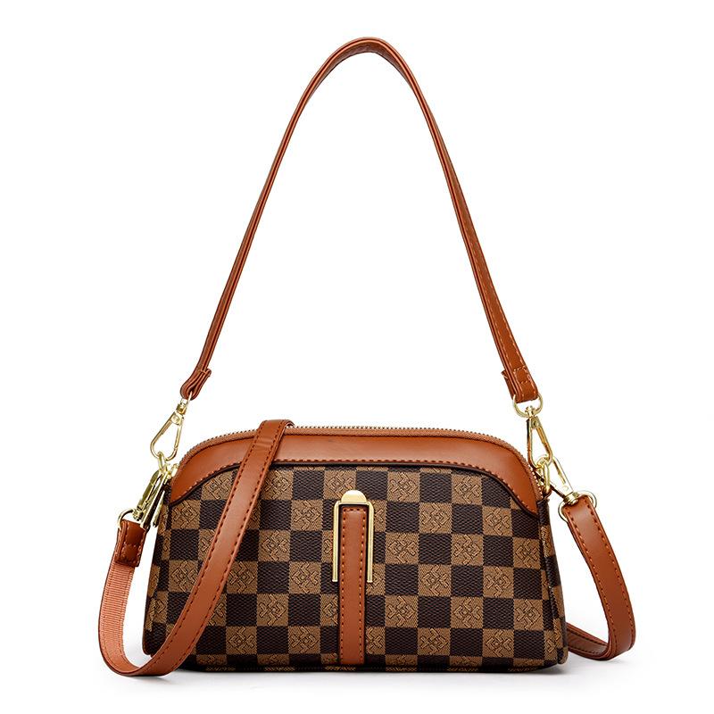 New Exquisite Bag for Autumn Women's Multi-layer Mobile Phone Bag Niches Square Versatile Retractable Shoulder Strap Mommy Bag