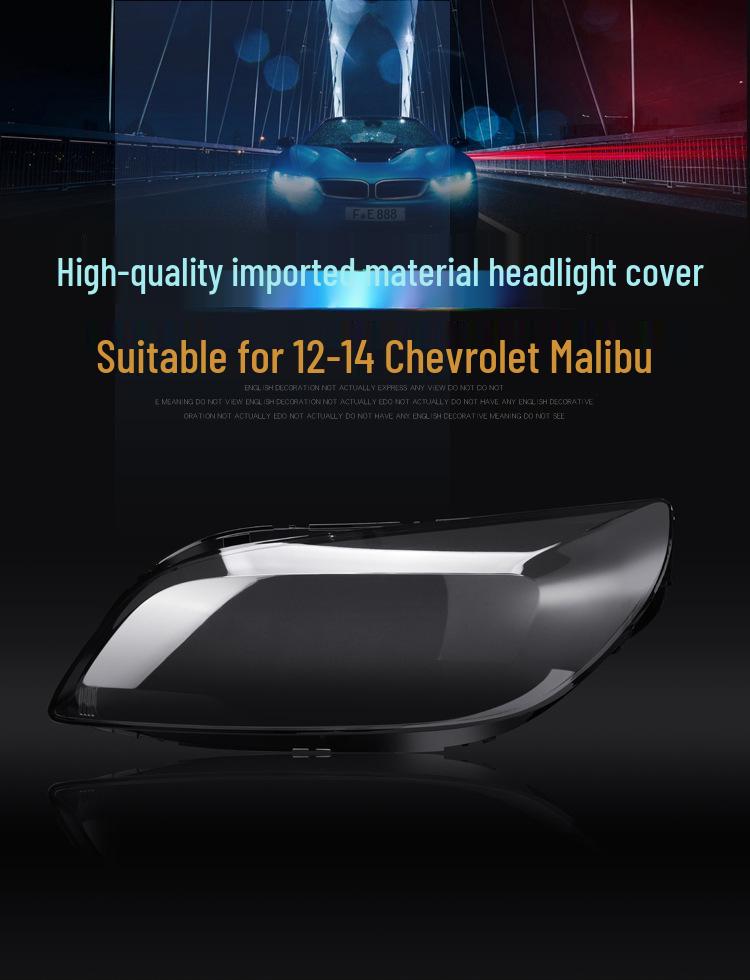 Chevrolet Malibu Headlight Lens Cover 2012-2015 Lamp Shell Replacement