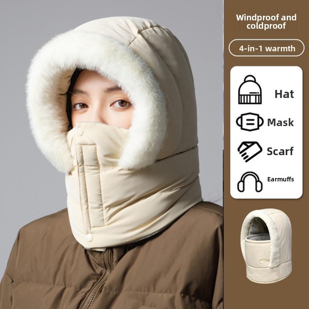 Keep Warm Warm Scarf Face Mask Windproof Lei Feng Hat Fashion 3-in-1 Winter Cycling Hat  Outdoor
