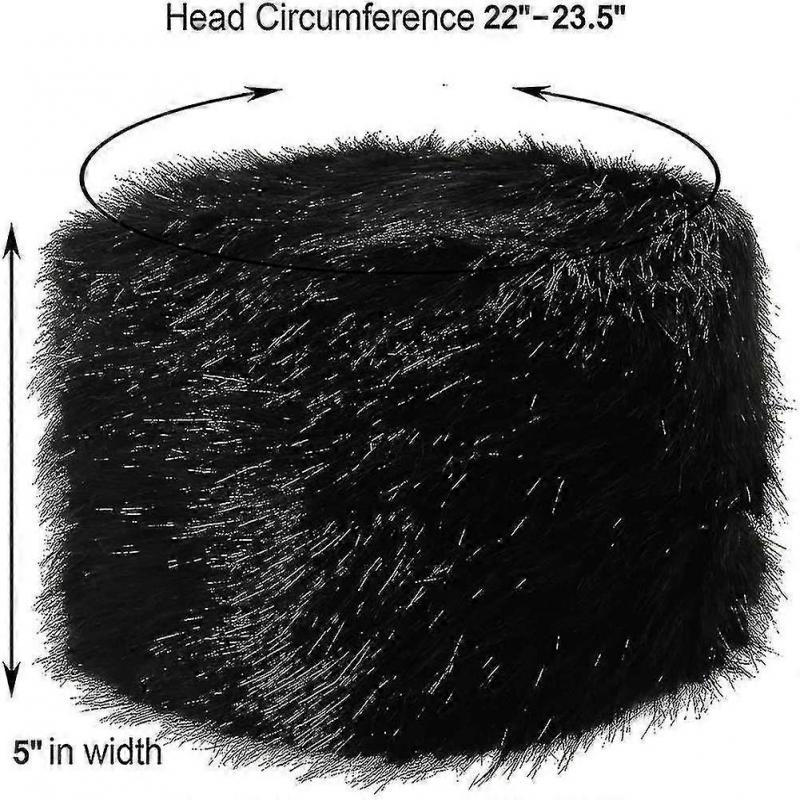 Women's Cossack Russion Style Faux Fur Hat With Stretch For Winter Warm Cap