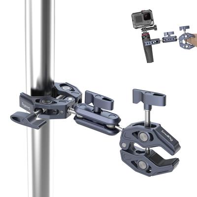 SmallRig Super Clamp Ball Head Magic Arm Crab Clamp Double Clamp 360 Degree Rotation Screw for LED Light External Monitor Bike Best Angle Tripod